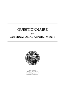 questionnaire - Florida Developmental Disabilities Council