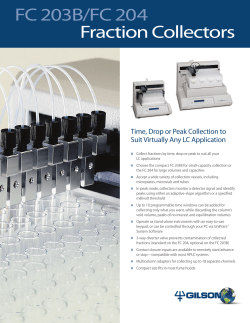 FC 203B/FC 20 4 Fraction Collectors