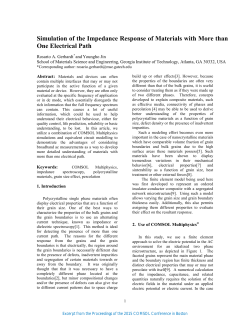 Simulation of the Impedance Response of Materials with More than