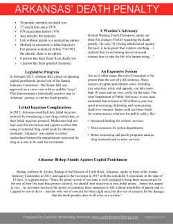 Arkansas Fact Sheet - Catholic Mobilizing Network