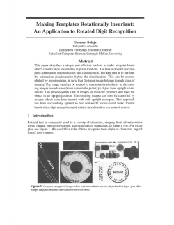 Making Templates Rotationally Invariant. An Application to Rotated