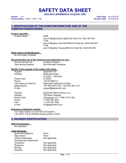 safety data sheet