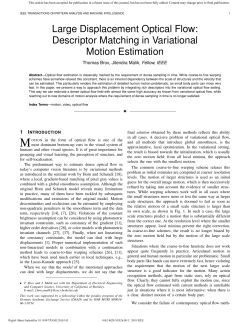 Large Displacement Optical Flow: Descriptor Matching in Variational