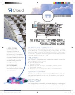 the world`s fastest water-soluble pouch packaging machine
