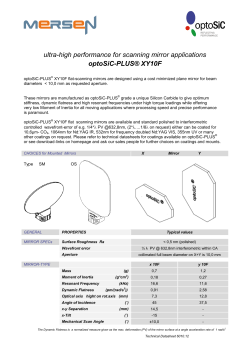 optoSiC+ mirror XY 10 FLAT (1,00mm thick)