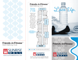 the Friends-in-Fitness Mall Walking Club
