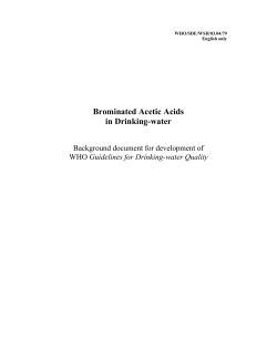 Brominated acetic acids in drinking water (PDF