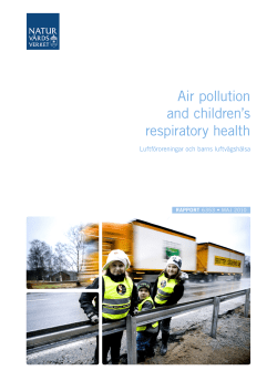 Air pollution and children`s respiratory health