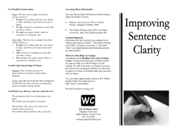 Use Parallel Constructions Clear