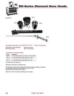 DH-Series Diamond Hone Heads