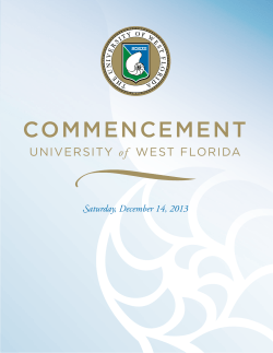 commencement - University of West Florida