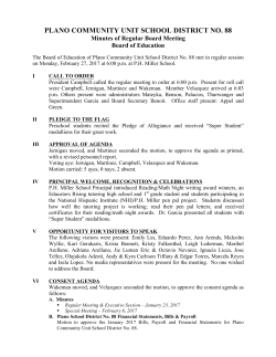 2-27-17 Minutes - Plano School District 88