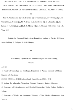 gravitational and electromagnetic energy from curved