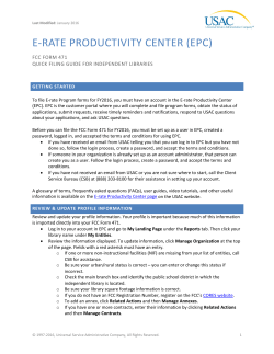 Libraries - Universal Service Administrative Company