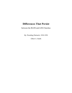Differences That Persist