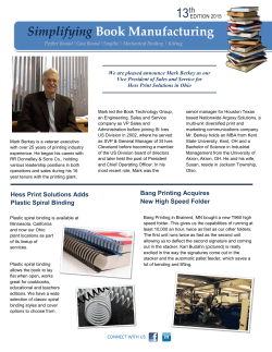 Simplifying Book Manufacturing 13th