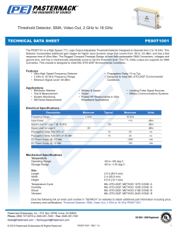 Threshold Detector, SMA, Video Out, 2 GHz to 18 GHz