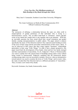 I Love You, Bro: The [Mis]Representation of Male