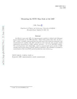 Measuring the SUSY Mass Scale at the LHC
