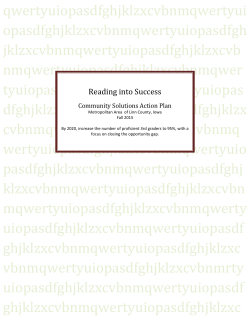 Reading into Success - United Way of East Central Iowa