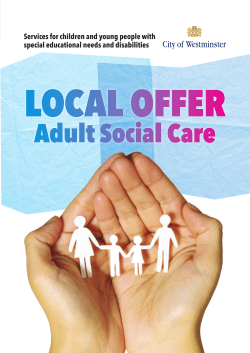 Services for children and young people with special educational