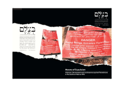 B`Tselem report: Means of Expulsion: Violence, Harassment and