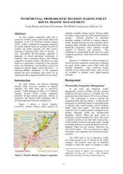 Incremental, Probabilistic Decision Making for En