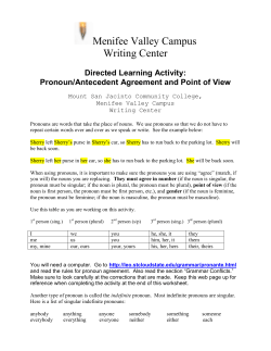 DLA Pronouns - Mt. San Jacinto College