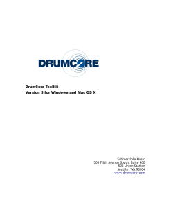 DrumCore Toolkit Guide