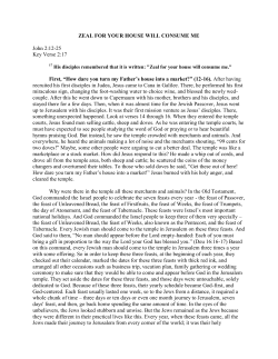 zeal for your house will consume me