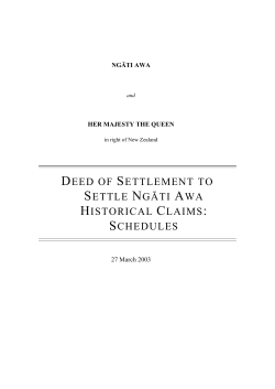 ngati awa deed of settlement/1st section/up to schedule 5.17