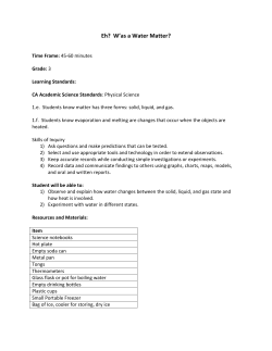 Eh? W`as a Water Matter? - West Basin Municipal Water District