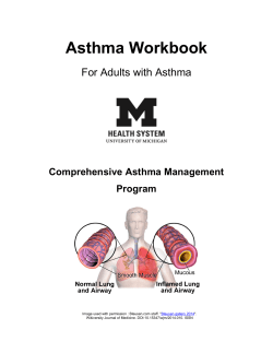 Asthma Workbook - Michigan Medicine