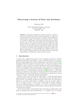 Discovering a Lexicon of Parts and Attributes