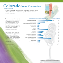 Colorado News Connection