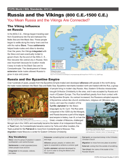 Russia and the Vikings (800 C.E.