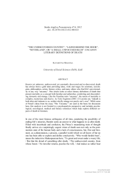 Studia Anglica Posnaniensia 47/4, 2012 doi: 10.2478/v10121