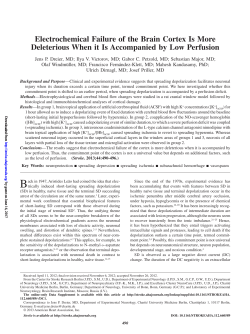 Electrochemical Failure of the Brain Cortex Is More