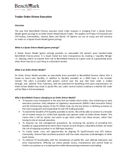 Guide on order types in the Trader platform