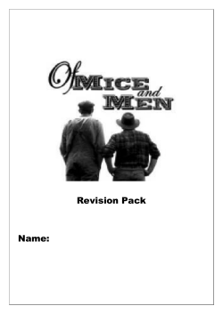 Revision Pack Name - Greenacre Academy Trust