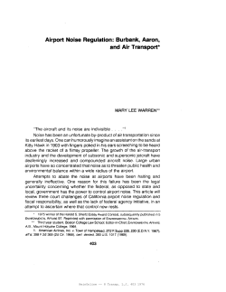 Airport Noise Regulation
