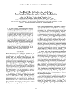 Non-Rigid Point Set Registration with Robust Transformation