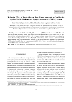 Reduction Effect of Royal Jelly and Rape Honey Alone and in