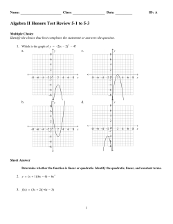 ExamView - Alg H Test Review 5-1 to 5-3.tst