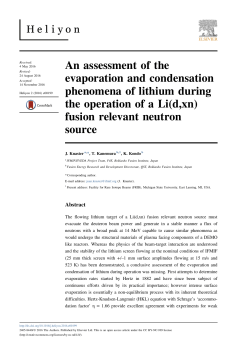 An assessment of the evaporation and condensation phenomena of