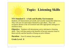 active passive listening activity