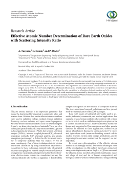Effective Atomic Number Determination of Rare Earth Oxides with