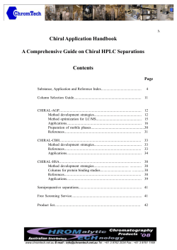 Chiral Application Handbook A Comprehensive Guide