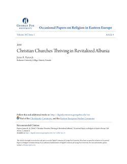 Christian Churches Thriving in Revitalized Albania