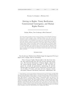 Getting to Rights: Treaty Ratification, Constitutional Convergence